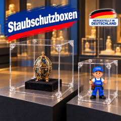 Staubschutzhauben - Boxen Glasklarer Schutz für Ihre wertvollen Exponate