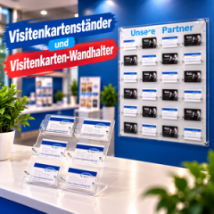 Visitenkartenständer / Visitenkartenwandhalter