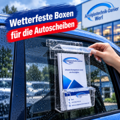 Werbeträger für Autoscheiben