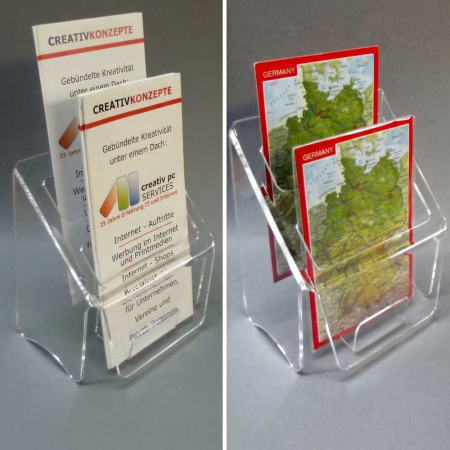 2-Fach Flyerständer DIN LANG und DIN A6