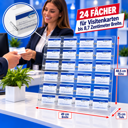 24-Fach Visitenkartenständer