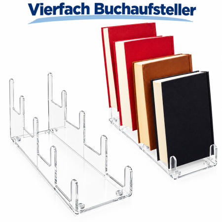 4-Fach Buchaufsteller