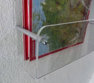 Postkartenwandhalter, Flyerhalter für DIN A6 Querformat