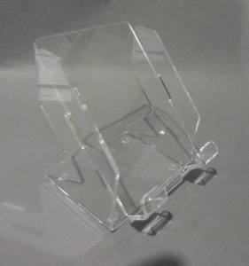Smartphoneständer aus Acrylglas für Geräte bis 68 mm Breite