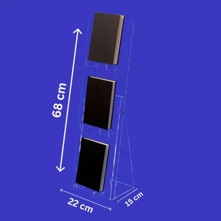 Buchaufsteller variabel einteilbar 1-reihig 68 cm Hoch
