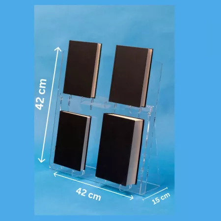Buchaufsteller variabel einteilbar 2-reihig 42 cm Hoch