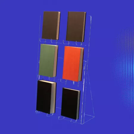 Buchaufsteller variabel einteilbar 2-reihig 68 cm Hoch