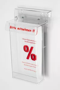Flyerbox DIN LANG mit Schriftzug : BITTE MITNEHMEN