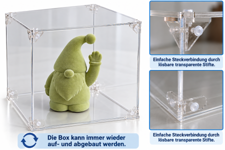 Staubschutzbox aus Acrylglas 30 cm x 30 x 30 cm