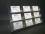 9-fach Visitenkartenständer aus Acrylglas mit Einzelfächern