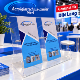 2-Fach Flyerständer für DIN LANG und 1/3 DIN A4