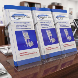 3-Fach Flyerständer für 1/3 DIN A4