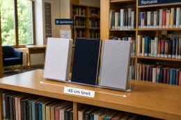 Buchaufsteller für mehrere Bücher 450 mm breit