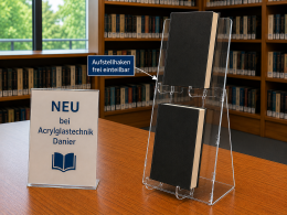 Buchaufsteller variabel einteilbar 1-reihig 42 cm Hoch