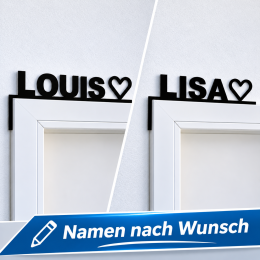 DOOR TOPPER  NAME NACH WUNSCH