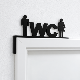 DOOR TOPPER  WC  mit DAMEN und H...