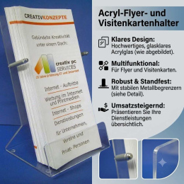 Flyerständer für Format 1/3 DIN A4 und DIN Lang